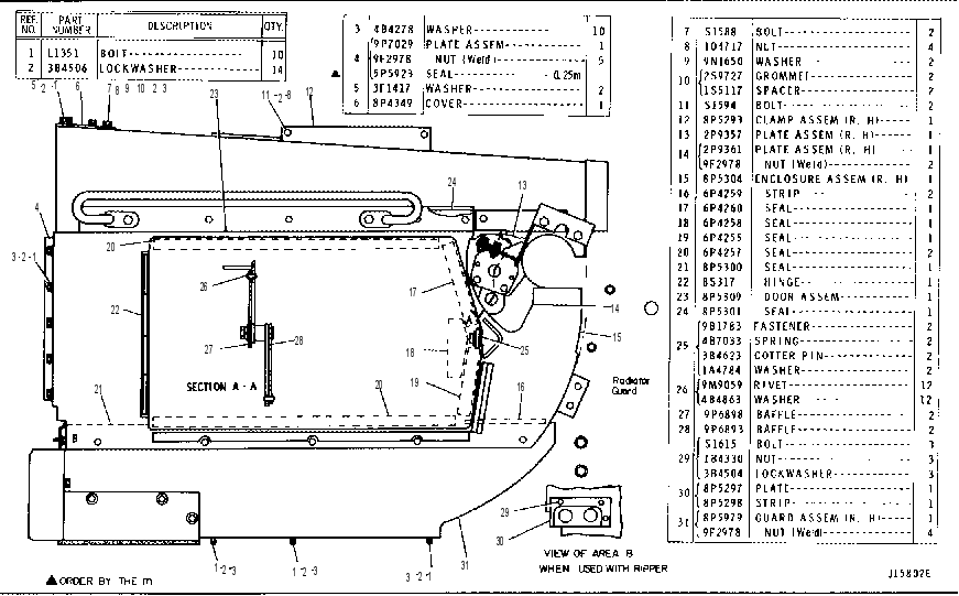 ENGINE ENCLOSURE 8P5292 CAT