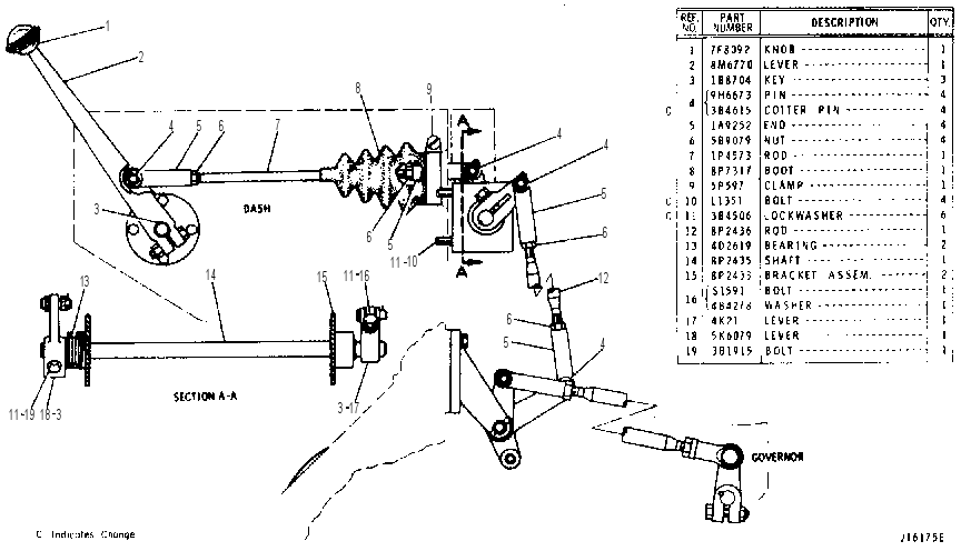 GOVERNOR CONTROL 9P5485 CAT