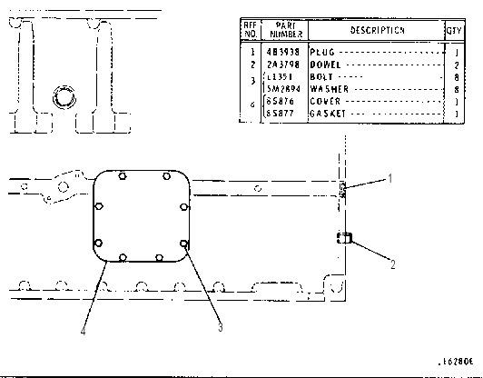 CYLINDER BLOCK COVER 7N7735 CAT