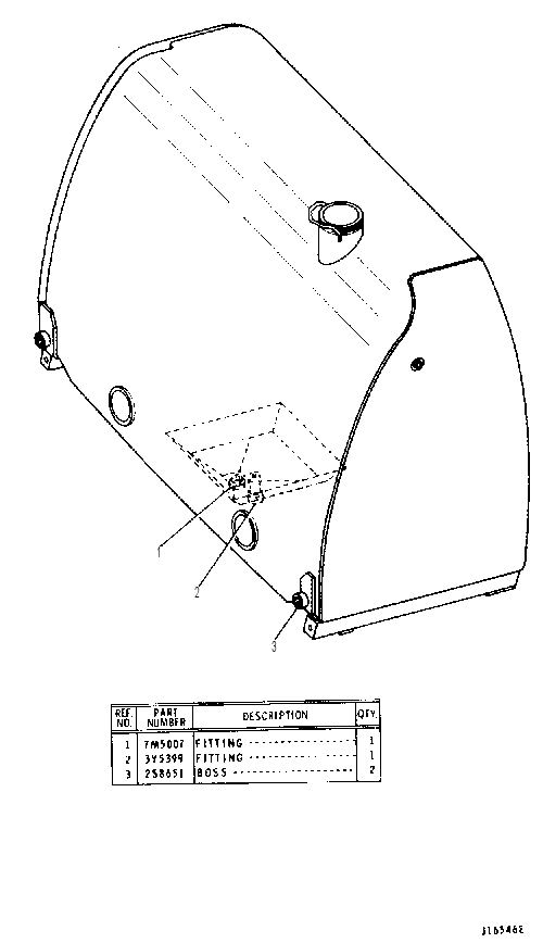 FUEL TANK ASSEMBLY 3Y6539 CAT