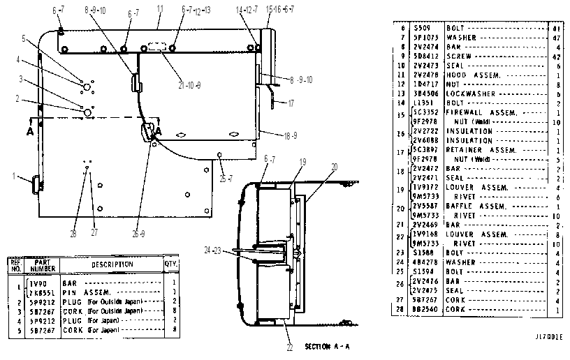 ENGINE ENCLOSURE GROUP 1V9799 CAT
