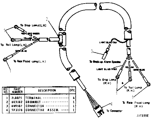 Жгут проводов 3V3839 CAT