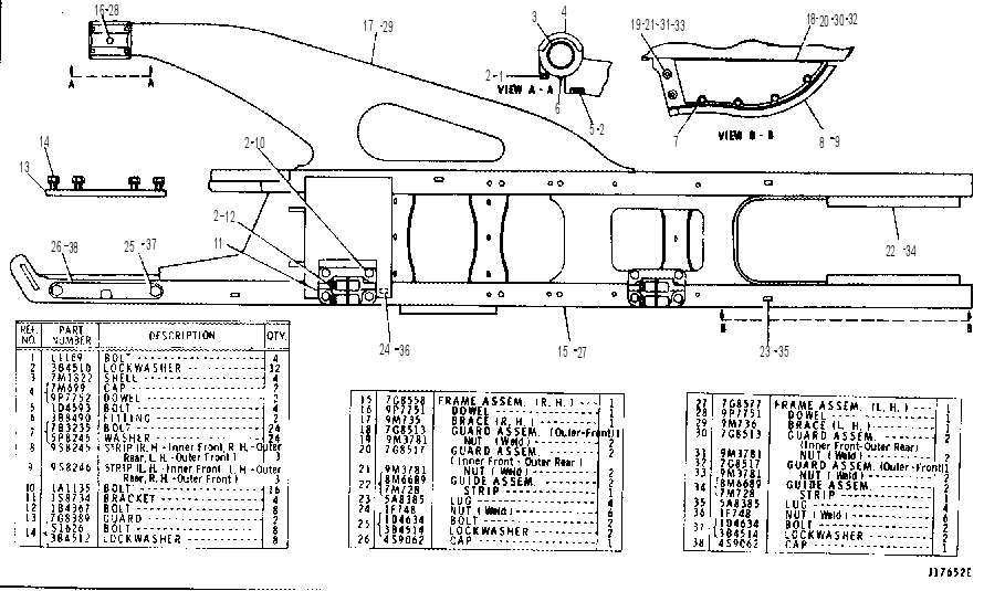 Рама опорных катков 7G8570 CAT