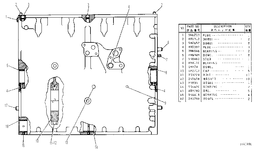 CYLINDER BLOCK ASSEMBLY 3Y7784 CAT
