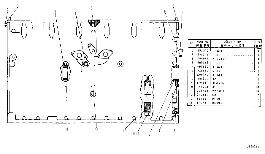 CYLINDER BLOCK ASSEMBLY 3Y7786 CAT