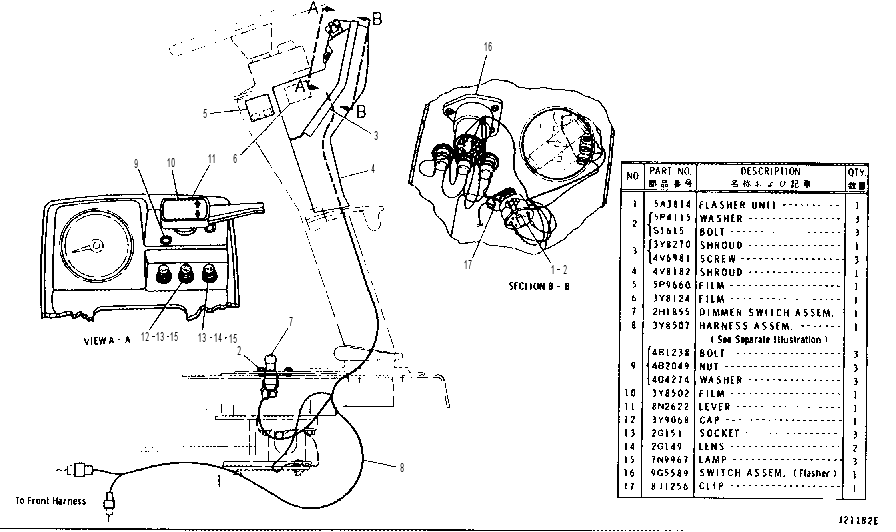 COLUMN WIRING 3Y8466 CAT