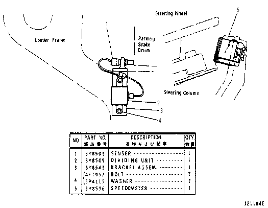 SPEEDOMETER 3Y8467 CAT