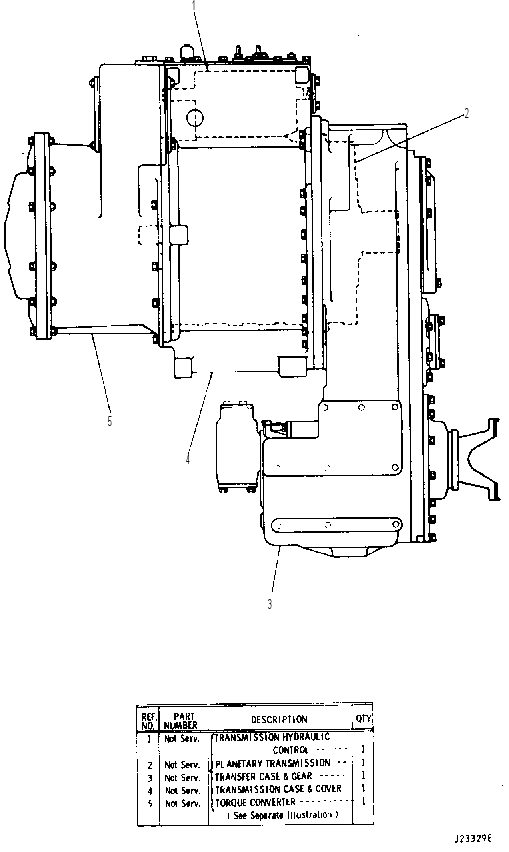 POWERSHIFT TRANSMISSION ARRANGEMENT 6T3668 CAT