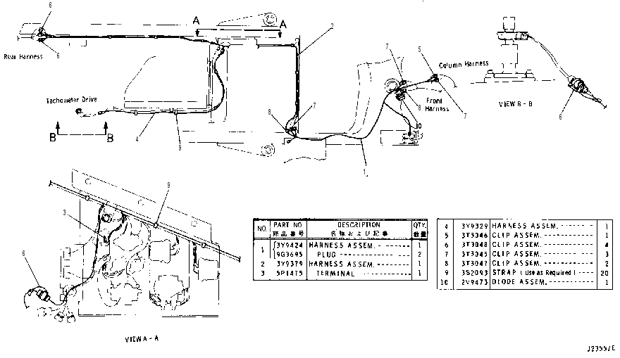MAIN WIRING 3Y9315 CAT