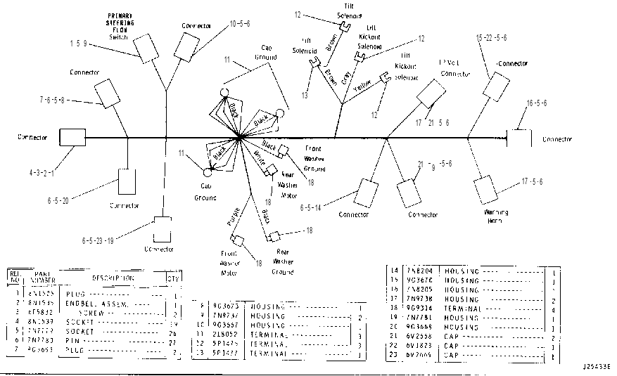HARNESS AS-CAB WIRING 9V3735 CAT