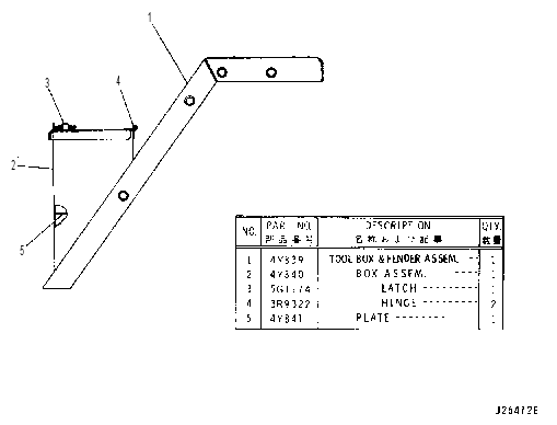 TOOL BOX 4Y0838 CAT