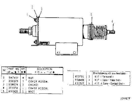 SOLENOID ASSEMBLY 3T8365 CAT