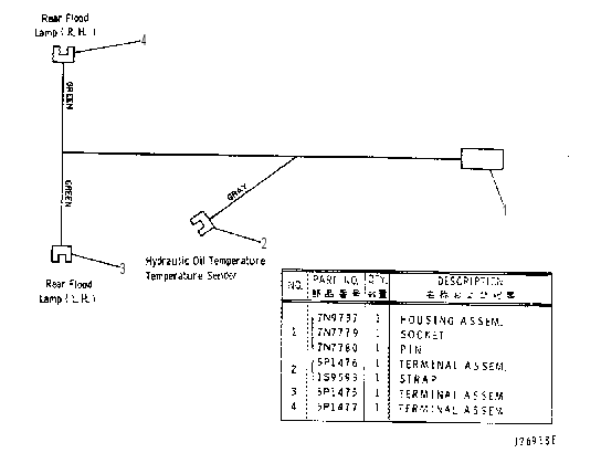 HARNESS AS-TANK 9V9137 CAT