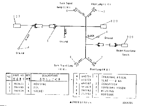 Жгут проводов 9V9619 CAT