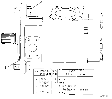 Насос пластинчатый 4V9518 CAT