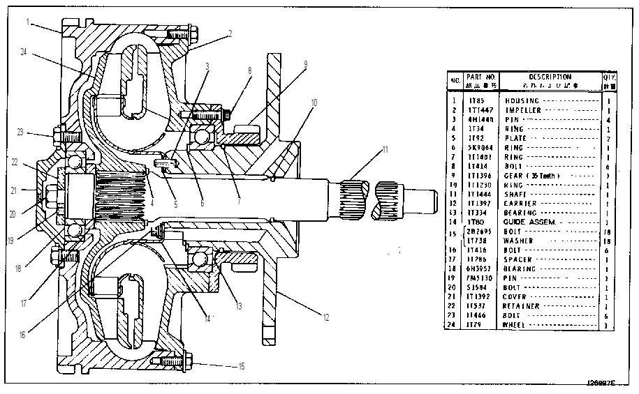 Гидротрансформатор 1T1449 CAT