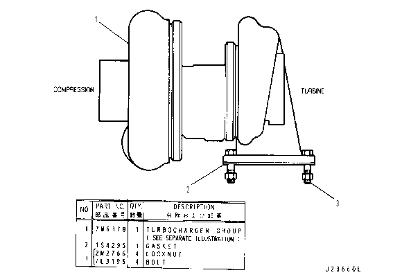 TURBOCHARGER 4Y0059 CAT