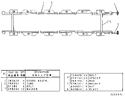 TRACK ROLLER GUARD 3W3672 CAT