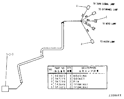 HARNESS ASSEMBLY-FRONT-R.H. 4Y2297 CAT