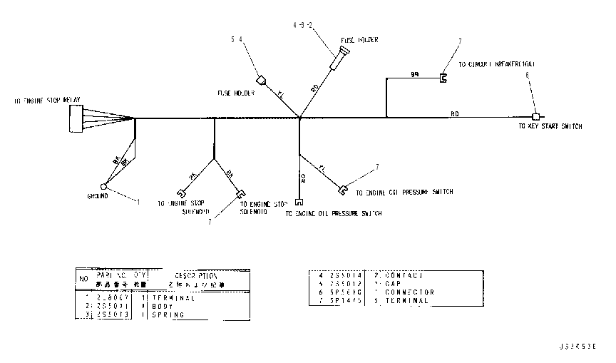 Жгут проводов 4Y3283 CAT