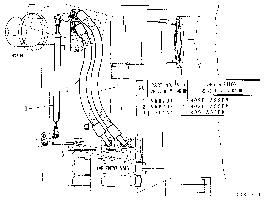 RIPPER LINES AND LINKAGE 4Y3357 CAT