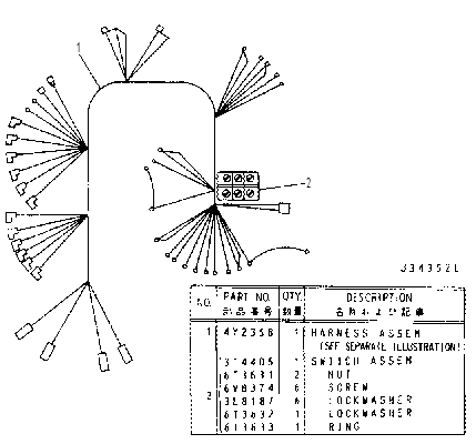 INSTRUMENT WIRING 4Y2589 CAT