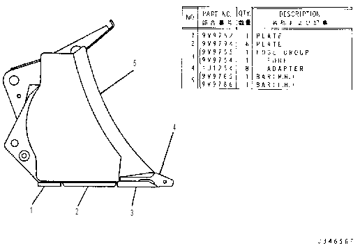 BUCKET AS-PENETRATION 9C4941 CAT