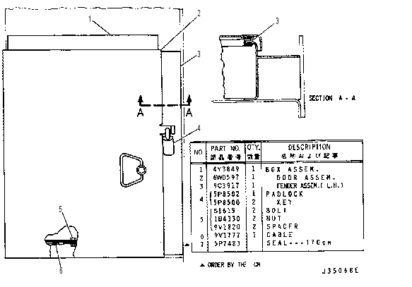 TOOL BOX 4Y3848 CAT