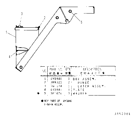FENDER ASSEMBLY 4Y3846 CAT