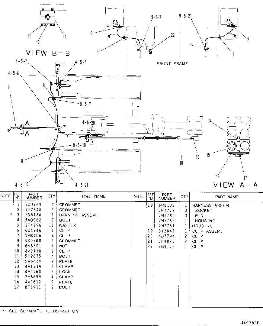 FRONT WIRING 8R8055 CAT