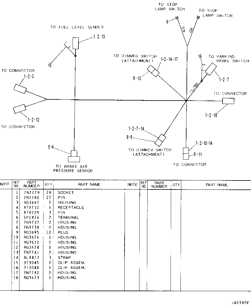 Жгут проводов 8R8178 CAT