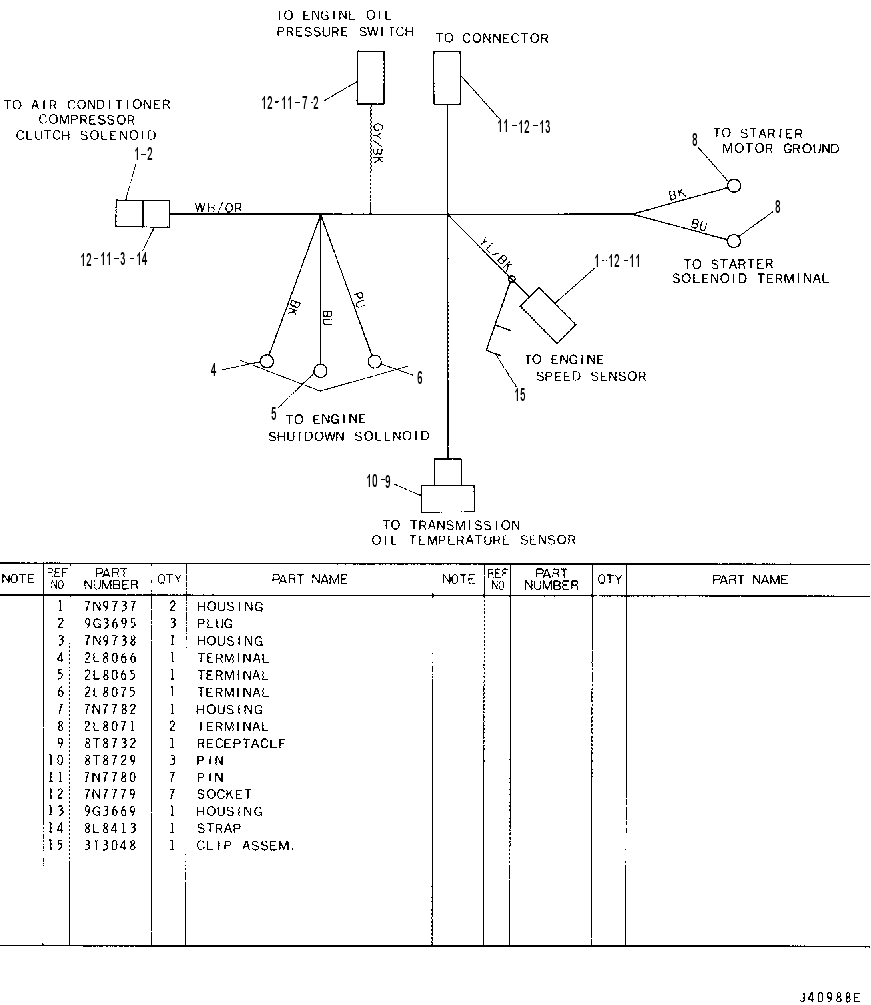HARNESS AS-ENGINE-RH 8R8177 CAT