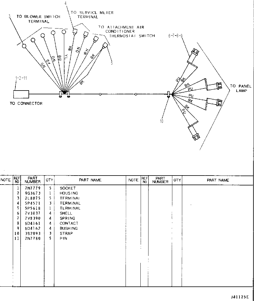 Жгут проводов 8R8117 CAT