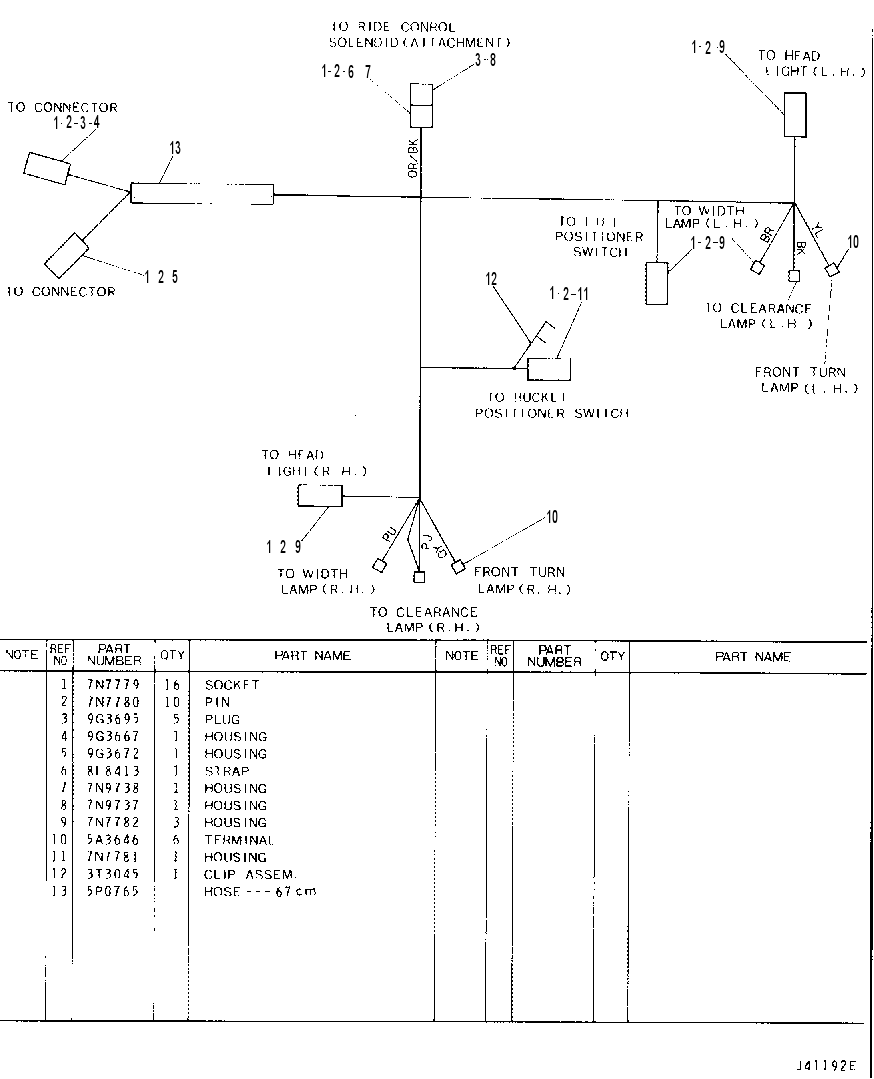 Жгут проводов 4Y5574 CAT
