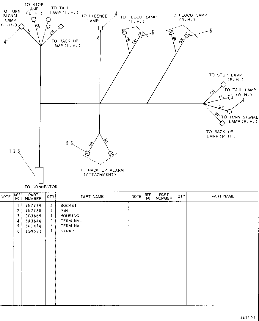 Жгут проводов 4Y5573 CAT