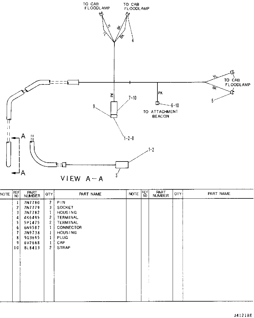 Жгут проводов 8R8161 CAT