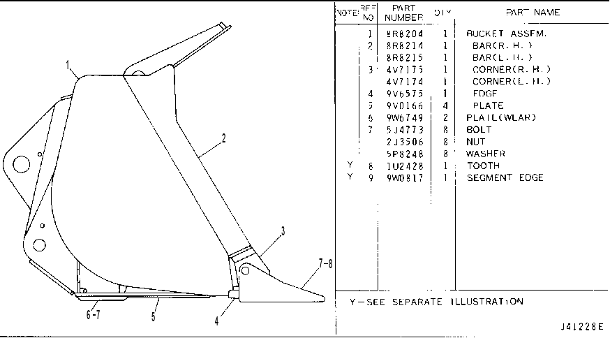 GENERAL PURPOSE BUCKET 4Y5633 CAT