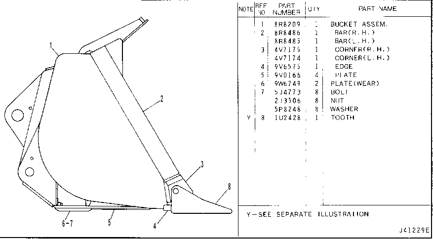 GENERAL PURPOSE BUCKET 4Y5632 CAT