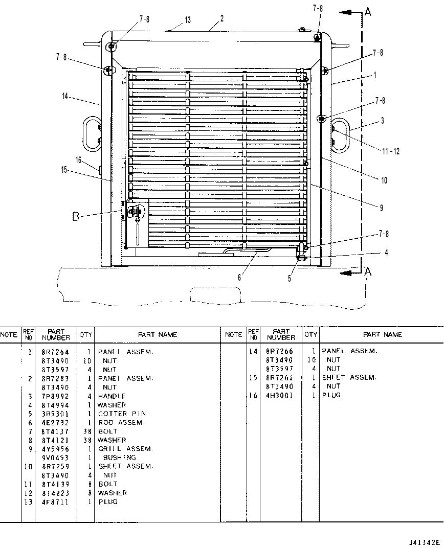 RADIATOR GUARD 4Y6000 CAT