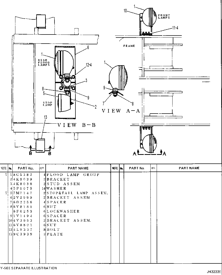 LIGHTING 4Y5919 CAT