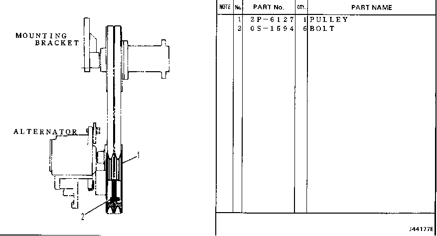 CRANKSHAFT PULLY 4Y6638 CAT