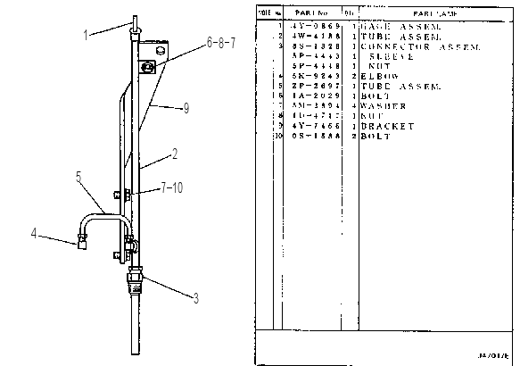 OIL LEVEL GAUGE 4Y7348 CAT