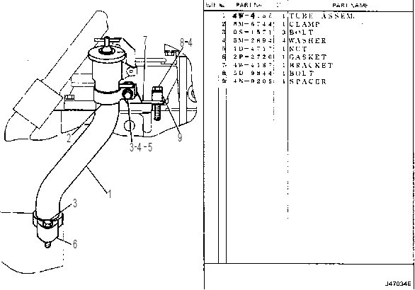 ENGINE OIL FILLER 4Y7340 CAT