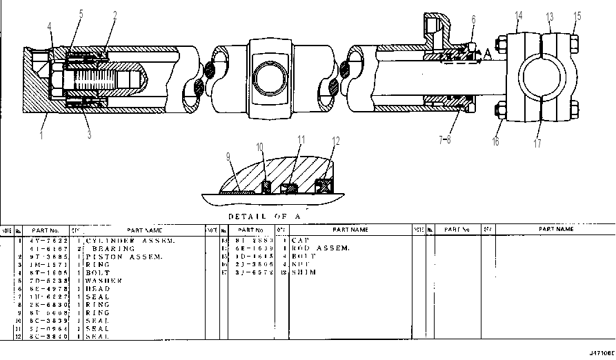 LIFT CYLINDER GROUP 4Y7621 CAT