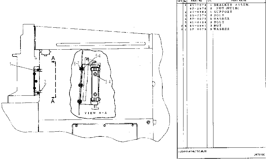 GREASE GUN MOUNTING 4Y6815 CAT
