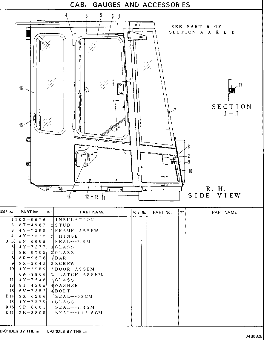 ROLL-OVER PROTECTIVE SYSTEM GROUP 4Y7210 CAT