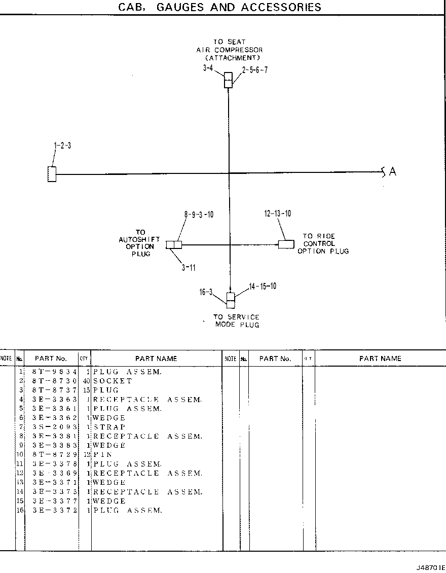 Жгут проводов 4Y7988 CAT