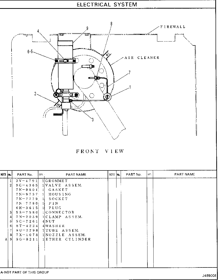 ETHER STARTING AID 4Y7829 CAT