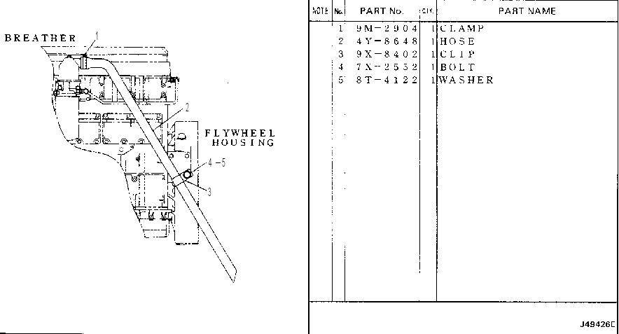 Система отвода газов 4Y6352 CAT