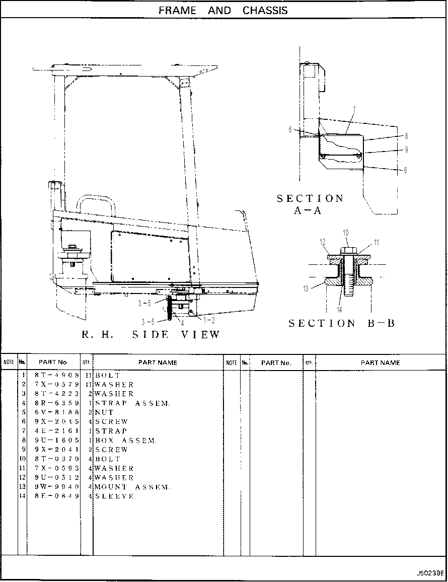 PLATFORM MOUNTING 4Y8717 CAT